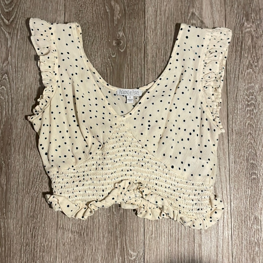 Patrons of peace womens small blouse